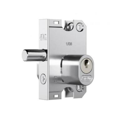 Imagem de Fechadura Para Porta Bater De Vidro 2001 Cromado Cilindro Oval - Stam