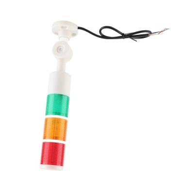 Imagem de LED Signal Tower Light Industrial Aviso Lâmpada Alto Brilho Três Camadas Vermelho Amarelo Verde IP54 DC24V Campainha
