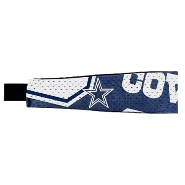 Imagem de Littlearth Faixa de cabeça unissex adulto NFL Dallas Cowboys FanBand, cor do time, tamanho único