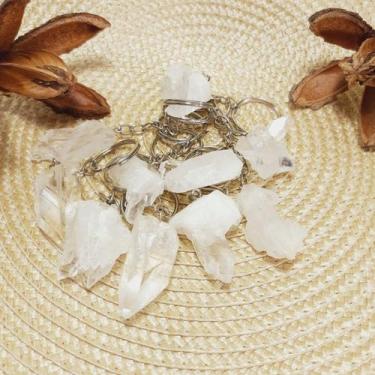 Imagem de Chaveiro Pedra Natural Drusa de Cristal - Paz Interior Store