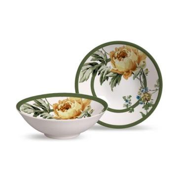 Imagem de Conjunto 6 bowls decorados Marsélha 300ml - Alleanza Cerâmica
