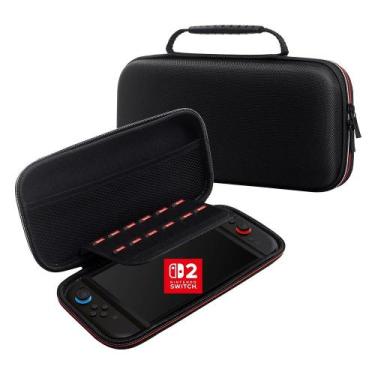 Imagem de Bolsa preto nintendo switch 2 case proteção bag ns2 maleta - GENCHIN