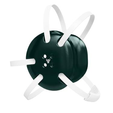 Imagem de Great Call Athletics Protetor Auricular Clássico Para Luta Livre, Livre Adulto, Protetores Auriculares Ajustáveis Com Tiras Brancas (Verde Escuro Tiras)