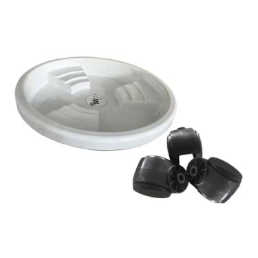 Imagem de WeiLaiKeQi Suporte para plantas com rodas, suporte para vasos de flores com rodas, carrinho de paletes multiuso para pátio interno e externo