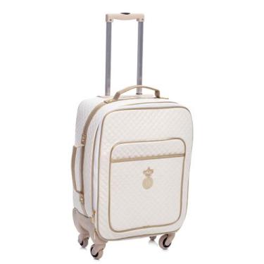 Imagem de Mala Maternidade com Rodinhas Lequiqui Viena - Branca