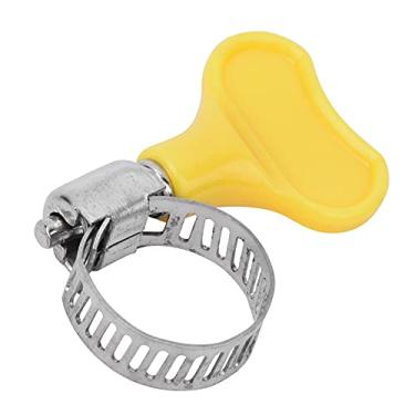 Imagem de AYNEFY 10 PCs Planejada de Mangueira de Aço Inoxidável Com Alça de Plástico - Resistente, Fácil de Usar e Instalado Ideal para Aplicações Sanitárias, Aplicações de Automóveis e Industriais (9-16mm)