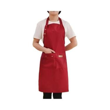 Imagem de Avental De Cozinha De Lona Unissex Para Chefs, Restaurante, Bar, Loja,