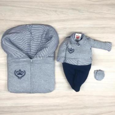 Imagem de Saída maternidade menino Príncipe com saco de dormir confortável - Bia