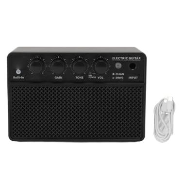 Imagem de RiToEasysports Amplificador de Baixo Guitarra, 10W Bassi Guitar Amplifier Combo AMP Practice Com Fonte de Alimentação USB C 6.35mm Jack