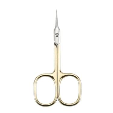 Imagem de Tesoura profissional de aço inoxidável com espinhos, cortador de unhas, dourada, 9,3 cm