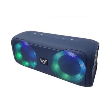 Imagem de Caixa de Som Bluetooth Portátil, 5W x 2, LED RGB, 1200mAh, TWS, Entrada USB/TF/FM (Azul)