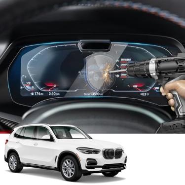 Imagem de YEE PIN 2019 X5 G05 Protetor de tela para 2019 2020 2021 2022 X5 G05 SUV 12,3 polegadas painel de instrumentos película protetora de vidro