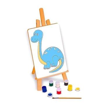 Imagem de Brinquedo Para Colorir Kit Pintura Dinos - NIG BRINQUEDOS
