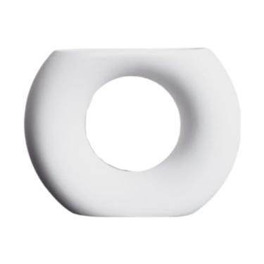 Imagem de BLWOTMOR Vaso de Cerâmica, Enfeites de Flores, Vaso de Cerâmica Estético, Artesanato Minimalista, Vaso de Porcelana para Presente, branco