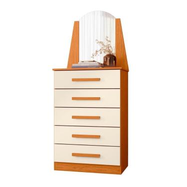 Imagem de Cômoda Quarto Veneza com 5 Gavetas e Espelho