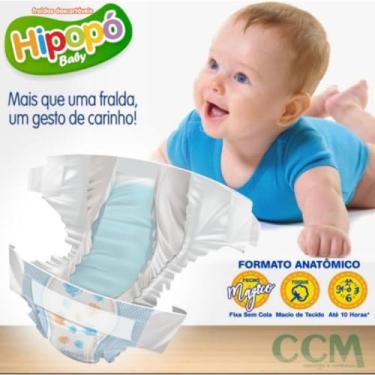 Imagem de Fralda Infantil Descartável Hipopó Baby Pacote Hiper Tamanhos P, M, G, XG, XXG - P 94