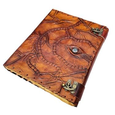 Imagem de Livro de feitiços Hocus Pocus, livros de feitiços de grimório com feitiços reais, decoração de decoração de Halloween, livro de sombras, presentes de bruxa para mulheres, diário encadernado em couro