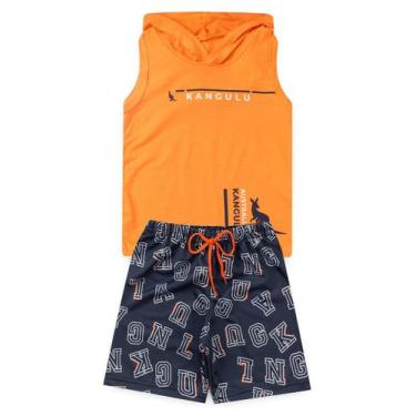 Imagem de Conjunto Infantil Roupa Menino Verão 2025 Regata Australian Kangulu Al