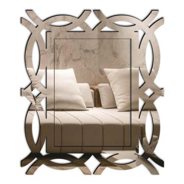 Imagem de Espelho Decorativo Veneziano Pegui  27X32 3871 - Creatus