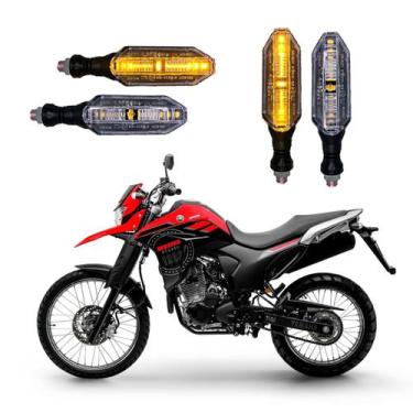 Imagem de KIT 4 Setas Esportivas Pisca de Led Modelo P26 Para Moto XTZ 250 LANDE