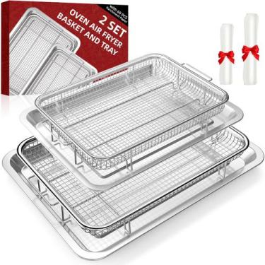 Imagem de Conjunto de cestos de fritadeira DEGOVIN para forno com papéis de perg