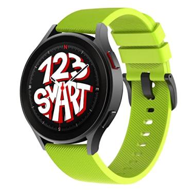 Imagem de Pulseira de Silicone com Fecho Preto Marca 123Smart Compatível com Galaxy Watch 4 / Watch 5 Watch 6 / Watch 7 / Watch5 Pro R900 R910 R920 R905 R915 R925 40mm 44mm 45mm