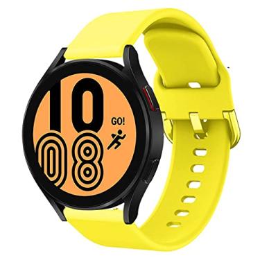 Imagem de Pulseira de Silicone Colorida marca 123Smart para Galaxy watch 4 / Classic/Watch 5 / Watch5 PRO/Watch 6 / Watch 7 / Watch 3 41mm / Active R500 / Active 2 / Galaxy Watch 42mm / Gear Sport R600