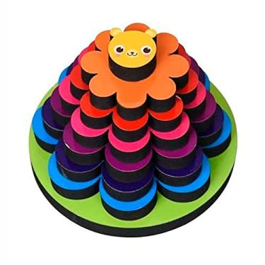 Imagem de Brinquedo Educativo E Pecinhas De Montar Torre Do Leãozinho Babebi