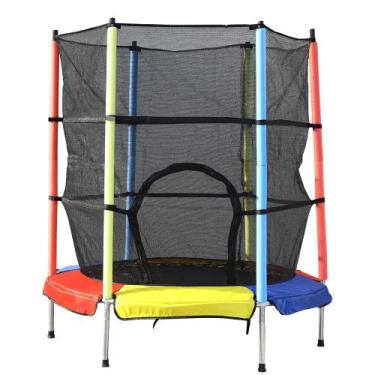 Imagem de Cama Elástica Pula Pula Divertido 140cm Colorida Até 100kg DM Toys DM6