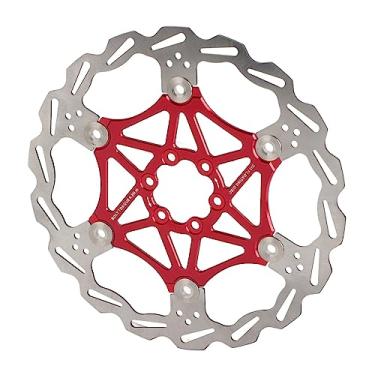 Imagem de Domary Design Colorido e Lindo, Belo e Fresco, 420 Pastilha de Aço Inoxidável, Desempenho úmido e Seco, Com Parafusos T25 para Disco de Freio Flutuante do Tipo de Bicicleta de Montanha (203mm)