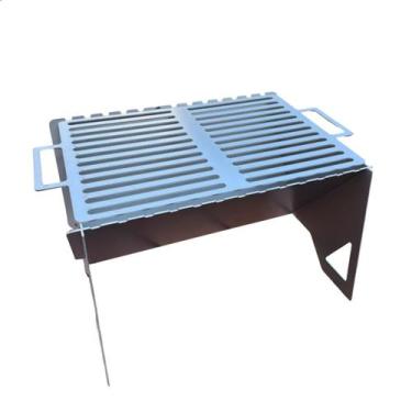 Imagem de Churrasqueira Montavel Box Grill - Grelha aluminiio - Polar Box, Preta