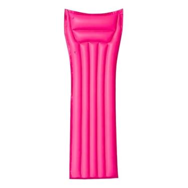 Imagem de Colchão Inflável Bronzeador Boia Grande Praia Piscina (Rosa)