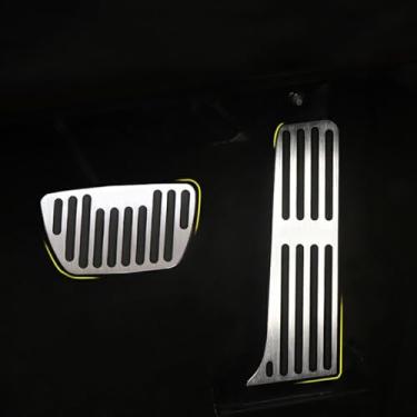 Imagem de MaKeHoblion Capa de pedal de acelerador de freio a gás antiderrapante de liga de alumínio para Lexus ES 2021-2025 ES250 ES300h ES350 Acessórios interiores automotivos