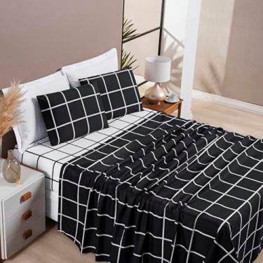 Imagem de Jogo de Cama Austin Queen 04 Peças Preto, Bia Enxovais