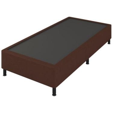 Imagem de Base Cama Box Solteiro Prorelax 37x88x188cm Diplomata, Marrom, Solteir