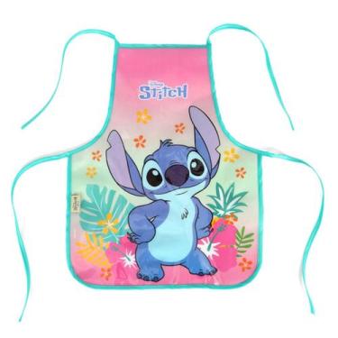 Imagem de Avental Escolar Infantil Stitch e Angel Disney Para Pintura - LUXCEL, 