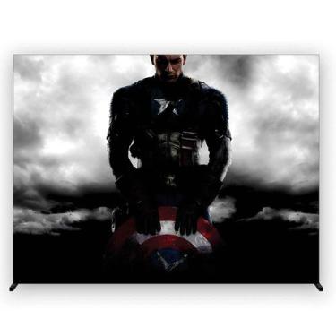 Imagem de Painel de Festa Retangular Capitão Americano 4,50x2,80 Metros Fera Pri