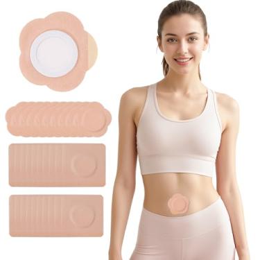 Imagem de Patch de emagrecimento da barriga, embalagem de óleo de rícino, adesivos de óleo de rícino descartáveis, almofadas autoadesivas de algodão orgânico, portátil, antivazamento, sem lavagem, 30 peças