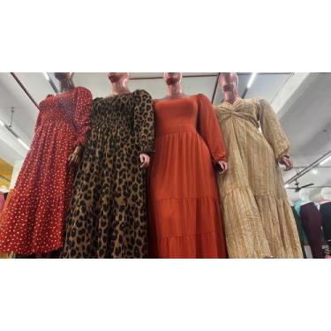 Imagem de Vestido manga longa plus size - Eli modas