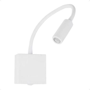 Imagem de Arandela Leitura Cabeceira Articulável 3W Biv Branca 3000K