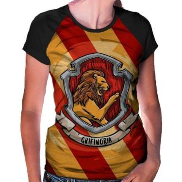 Imagem de Camiseta Raglan Baby Look Harry Potter Ref:109 - smoke, Preto, XG