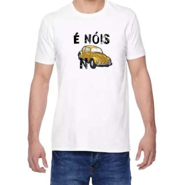 Imagem de Blusas Camisa Carro Reliquia Estampa Frase É Nóis no Fusca Tecido 100%