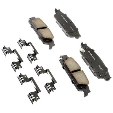 Imagem de ACDelco Kit de pastilhas de freio a disco traseiro de cerâmica profissional 17D1707CHF1