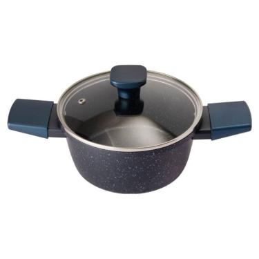 Imagem de Caçarola Antiaderente Alumínio 18cm Tampa Vidro Fogão Induçã