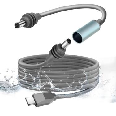 Imagem de Starlink Mini cabo de alimentação USB C para CC de 3 m com cabo de extensão de 0,59 m, compatível com carregador portátil de 100 W + e carregador PD