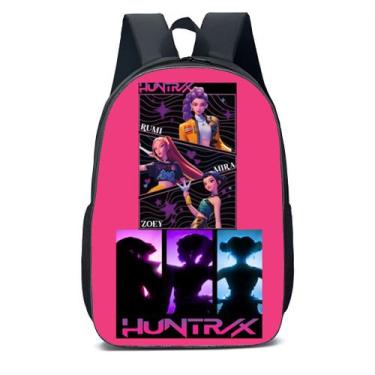 Imagem de Mochila Escolar Infantil Guerreiras Do Kpop Demon Hunters Huntrix Kpop
