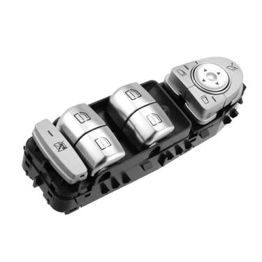 Imagem de Power Window Switch, Front Left Driver Side Control No.A2229056800 for Mercedes-Benz C300 2015-2020 Silver Tone, 1 Pc