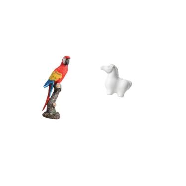 Imagem de Fenteer Estátua Criativa de Cavalo, Estatueta de Porcelana, Escultura Animal Decorativa, Ornamento de Mesa para Casa, Quarto, Sala de Estar, Escritór