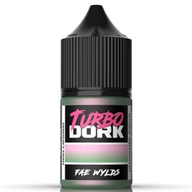 Imagem de Turbo Dork Tinta acrílica ZeniShift Fae Wylds Frasco de 22 ml - Tinta de mudança de cor metálica não tóxica à base de água