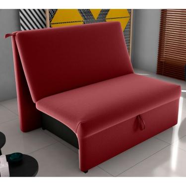 Imagem de Sofá Cama 2 Lugares Belize Veludo Vinho